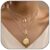 Dcfywl731 Beach Charm Necklace for Women Summer Seashell Necklace for Women Trendy Beach Jewelry for Teen Girls Summer Accessories Beach Accessories