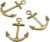 14 Antique Bronze Boat Anchor Metal Charms ( Double Sided ) – 25x32mm – Nautical Pendants, Boating Charms (CB019)