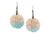 Beach Theme Earrings – Acyrlic Sand Dollar Beach Pattern Earrings