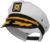 Captain’s Yacht Sailors Hat Snapback Adjustable Sea Cap Navy Costume Accessory (1 Pc)