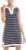 Nautica Women’s Breton Stripes Sleeveless V-Neck Stretch Cotton Polo Dress