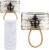 Okuna Outpost 2 Pack Nautical Towel Ring Holder, Anchor Bathroom Decor and Accessories (9 x 6 in)