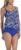 24th & Ocean Women’s Double Layer Banded Bottom Tankini Swimsuit Top