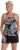 High Neck Adjustable Neckline Tankini Swimsuit Top