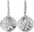 Hawaiian Silver Jewelry Sand Dollar Beach Earrings – Premium Sterling Silver Dangle Earrings – Beautiful Beach Earrings for Women – Comfortable and Lightweight – Reliable Closure