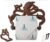 Decorative Cast Iron Octopus Toilet Paper Roll Holder – Wall Mounted Octopus Décor for Bathroom – Kraken, Nautical Bathroom Accessories – Easy to Install with Included Screws and Anchors – Rust Brown