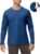 Ewedoos Swim Shirts for Men Rash Guard with Pocket UPF 50+ UV Sun Protection Fishing Shirts Long Sleeve Sun Shirt Outdoor