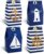 AnyDesign 24 Pack Nautical Party Paper Bags with Stickers Blue Stripes Candy Bags Marine Anchors Ship Goody Candy Treat Gift Bags for Nautical Themed Birthday Baby Shower Party Favor Supplies