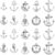 DanLingJewelry 100 pcs 10 Styles Anchor Theme Tibetan Style Alloy Pendants Vintage Antique Sliver Charms for Necklace Bracelet Jewelry Making