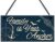 Meijiafei Seaside Family Is Your Anchor Shabby Chic Hanging Plaque Nautical Theme Bathroom,Kitchen Decor Gift Accessory 10″ X 5″