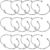 Hicarer 12 Pieces Love Knot Bangle Bracelets Knot Cuff Bangle Bracelets Bridesmaid Bracelets for Women