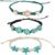 SPUNKYsoul Turtle Starfish Howlite Bracelet or Anklet Set Beach Collection