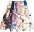 Kcctoo 2/6/10Pack Scarf Bags for Women Handbag Scarfs Band Hair Neck Scarves Fashion Gifts
